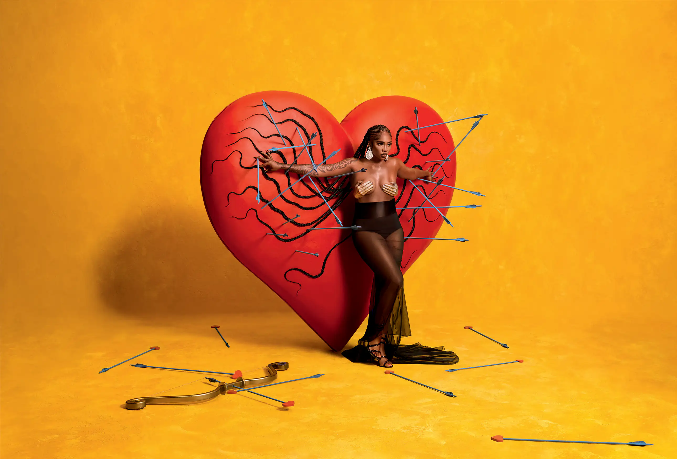 Portrait of the singer, songwriter and actress Tiwa Savage for The Cal™ 2024